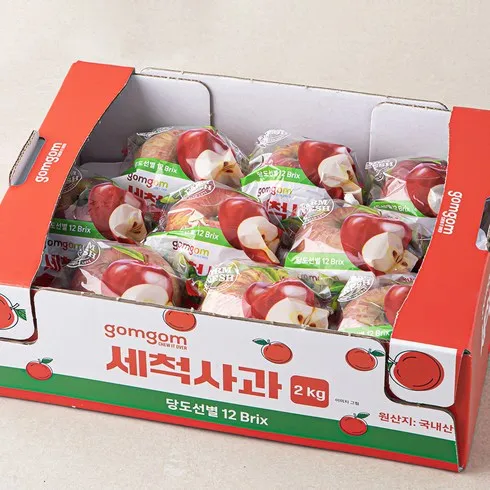 인생 최고의 꿀템 산들앤 달코미 세척사과 2 box 합리적 가격 베스트8 상품