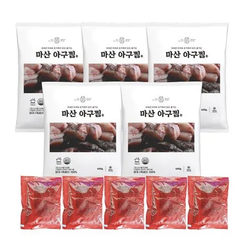 다시는 없을 가격 토니오 셰프의 마산 아구찜 5세트 별점 5점 제품