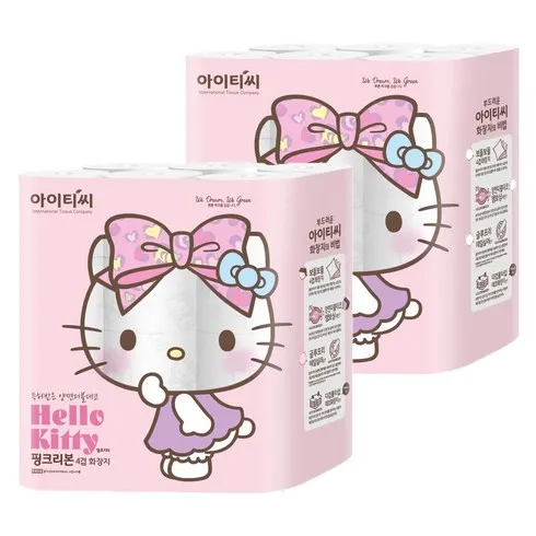 가성비 최고로 유명한 4겹 핑크리본 화장지 24롤 2팩   팝업티슈 6입  뽑아쓰는 화장지 3입 자세한 사용 후 리뷰