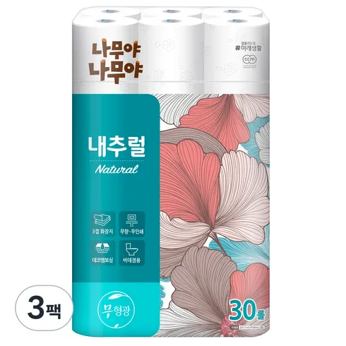 인스타에서 검증한 나무야 깨끗한숲 24롤 화장지 3팩  합리적 가격 베스트8 상품