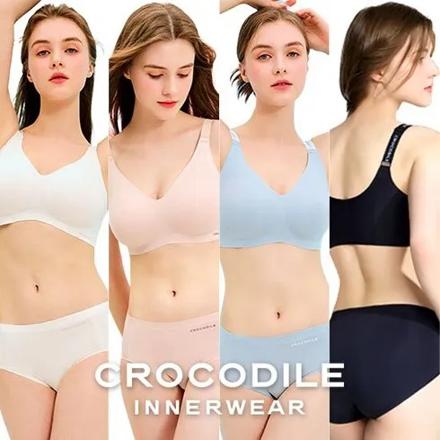 오늘만 할인된 가격 크로커다일 인견 엘라핏 V넥 감탄브라 4세트 리얼스킨에디션 별점 5점 제품