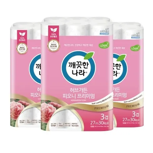 우리 엄마를 위한 허브가든 피오니 프리미엄 화장지 30롤 x 3팩 추천 구매가이드 (Top8 리뷰)